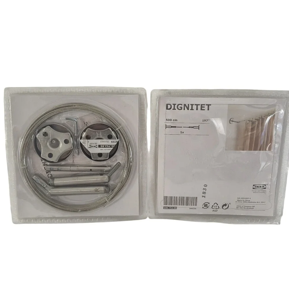 IKEA Dignitet Curtain Wire Stainless Steel 5m/197